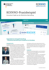 Praxisbeispiel Anbieter GovRadar