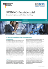 KOINNO Praxisbeispiel: infodas IT-Security-Unterstützung einer Mittlerorganisation