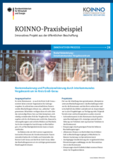 KOINNO-Praxisbeispiel Interkommunales Vergabezentrum