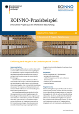 KOINNO Praxisbeispiel Einführung der E-Vergabe in der Landeshauptstadt Dresden