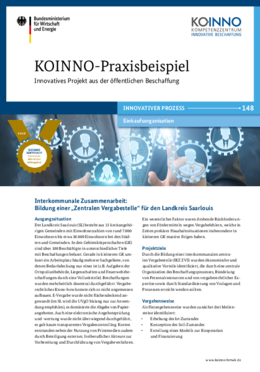 Interkommunale Zusammenarbeit Bildung einer „Zentralen Vergabestelle“ für den Landkreis Saarlouis Interkommunale Zusammenarbeit Bildung einer „Zentralen Vergabestelle“ für den Landkreis Saarlouis