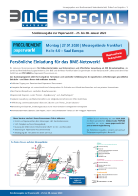 Programm der Paperworld Procurement 2020