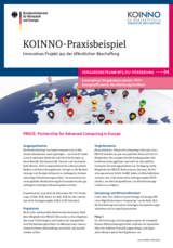 Praxisbeispiel, PRACE, Advanced Computing, EU-Förderung, Vergabeinstrument, PCP, Hochleistungsrechner