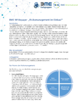 Risikomanagement im Einkauf