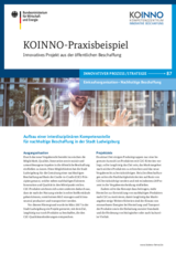 KOINNO Preisträger 2020 Aufbau einer interdisziplinären Kompetenzstelle für nachhaltige Beschaffung in der Stadt Ludwigsburg