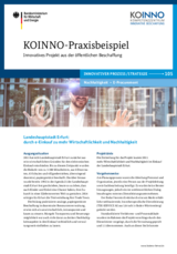 KOINNO-Praxisbeispiel: Landeshauptstadt Erfurt: durch e-Einkauf zu mehr Wirtschaftlichkeit und Nachhaltigkeit