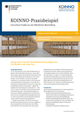 KOINNO-Praxisbeispiel: Aufbau eines in die LED-Straßenbeleuchtung integrierten City WLANs in der Stadt Trier