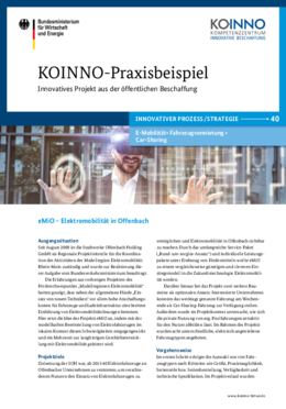 KOINNO Praxisbeispiel eMIO Elektromobilität in Offenbach