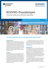 KOINNO Praxisbeispiel Konsolidierung des Einkaufs des Landschaftsverbands Rheinland (LVR)