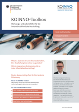 Factsheet für die KOINNO-Toolbox zur innovativen öffentlichen Beschaffung