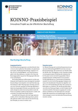 KOINNO Praxisbeispiel Nachhaltige Beschaffung