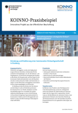 KOINNO Praxisbeispiel Gründung und Etablierung einer kommunalen Einkaufsgesellschaft in Duisburg