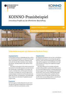 KOINNO-Praxisbeispiel: Gebäudedämmung mit naturbelassenen Posidonia-Fasern