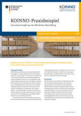 KOINNO-Praxisbeispiel: Preisträger 2013 "Innovation schafft Vorsprung": Reduzierung von Umwelt- und Gesundheits-belastungen im Straßenverkehr durch den Einsatz innovativer Baustoffe