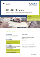 KOINNO Beratung für die innovative öffentliche Beschaffung